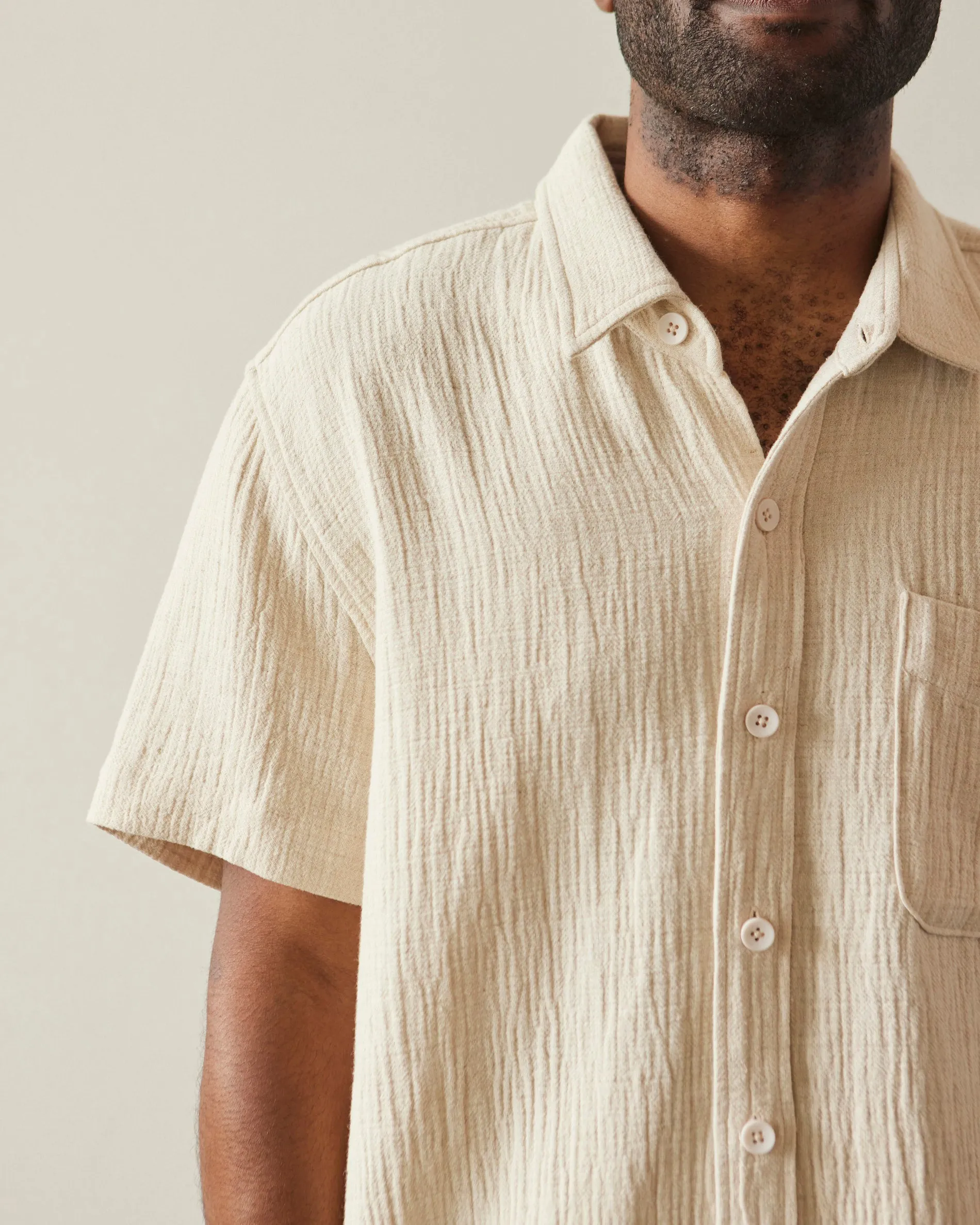 7115 Unisex Signature Pocket Shirt, Oatmeal