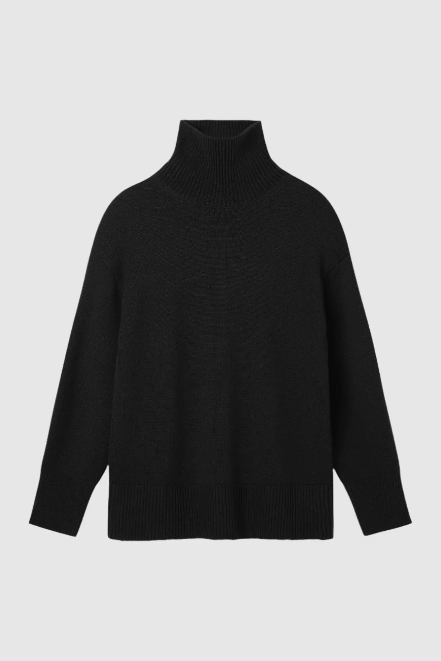 A Emery Gibson Funnel Knit in Black