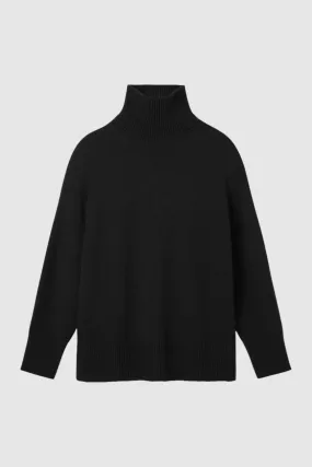 A Emery Gibson Funnel Knit in Black