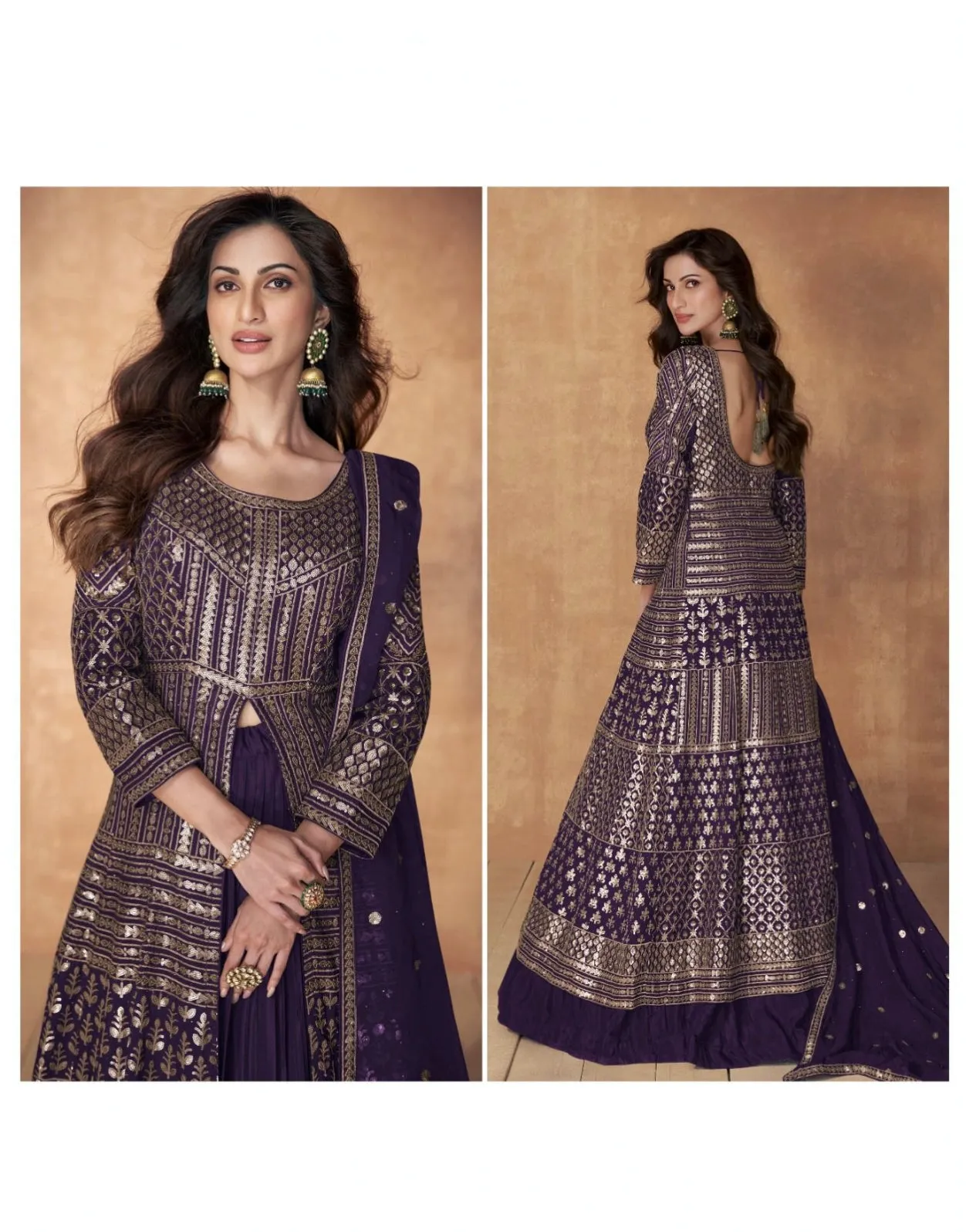 Aashirwad Sequence Readymade Salwar Suit D.No.9889