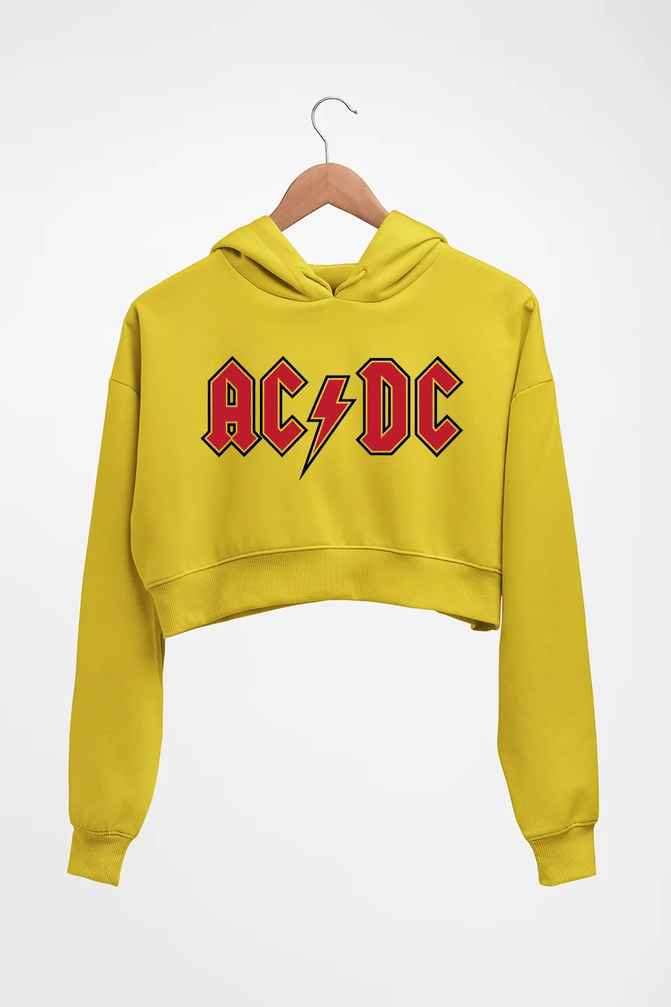 ACDC Crop HOODIE FOR WOMEN