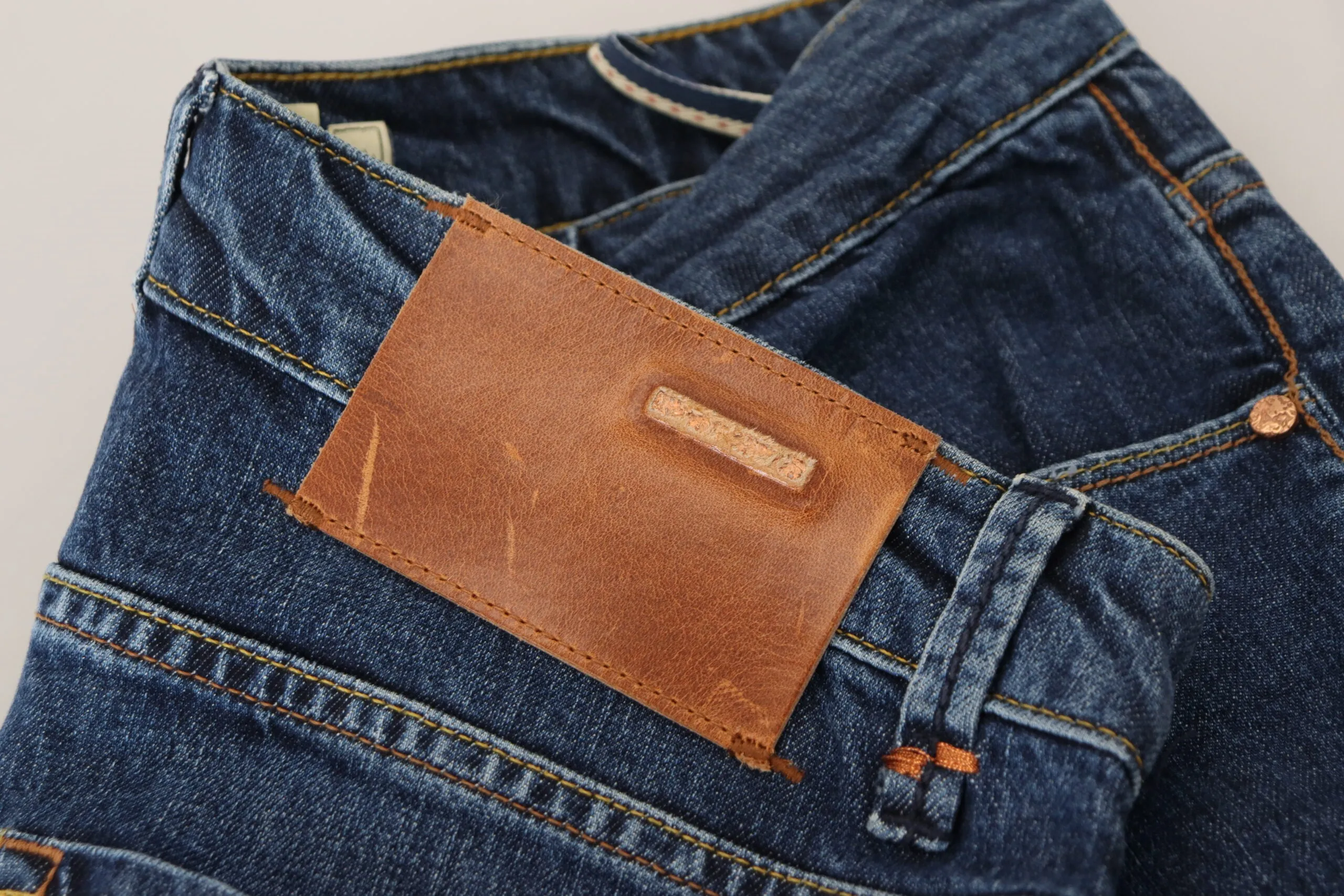 Acht Blue Cotton Tapered Slim Fit Men Casual Denim Jeans