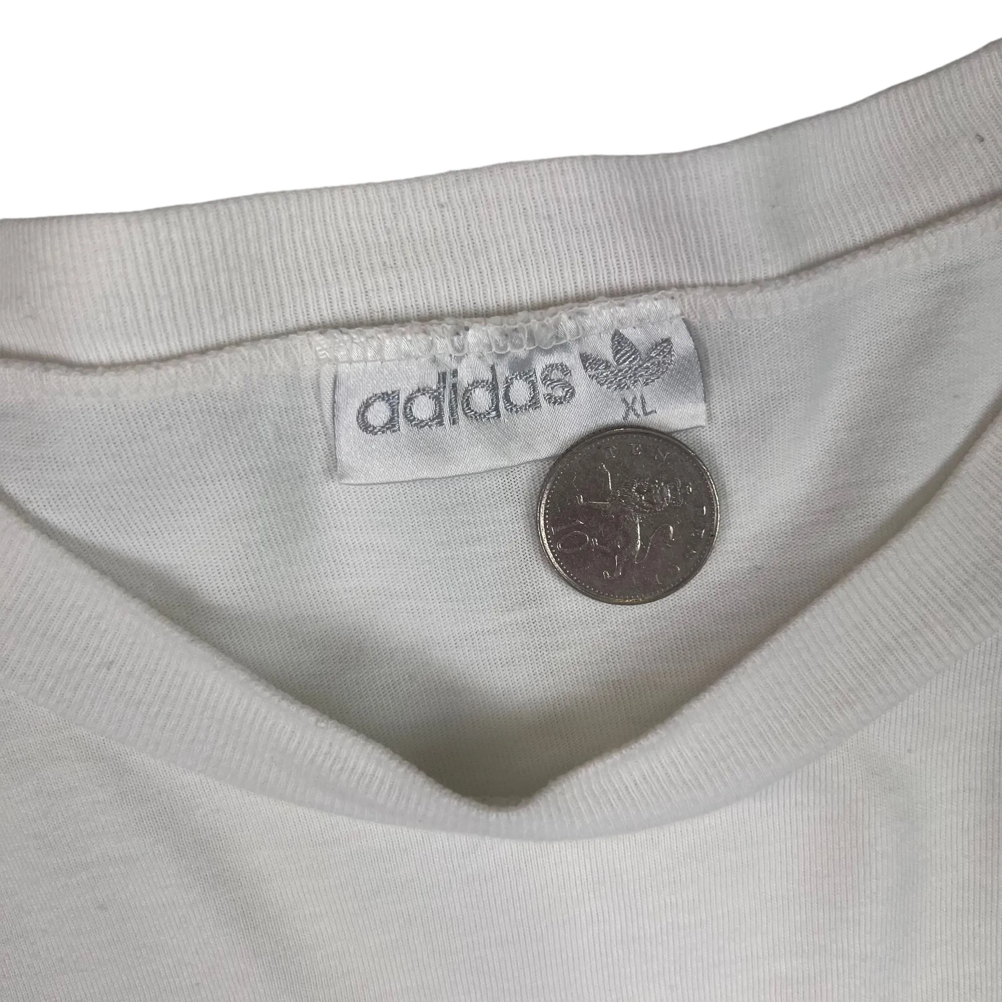 Adidas 90's Bayer 04 Leverkusen Graphic T-Shirt White Rare