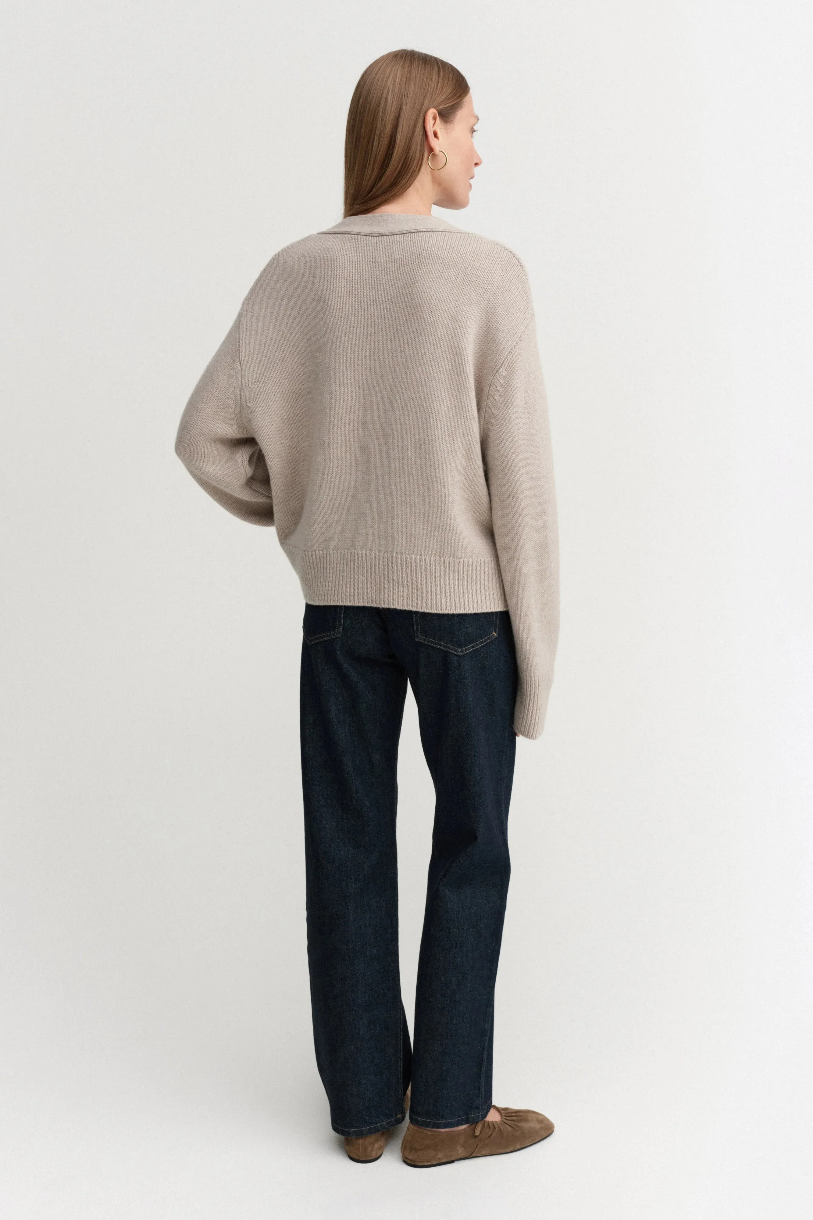 Almada Beja Cardigan in Taupe