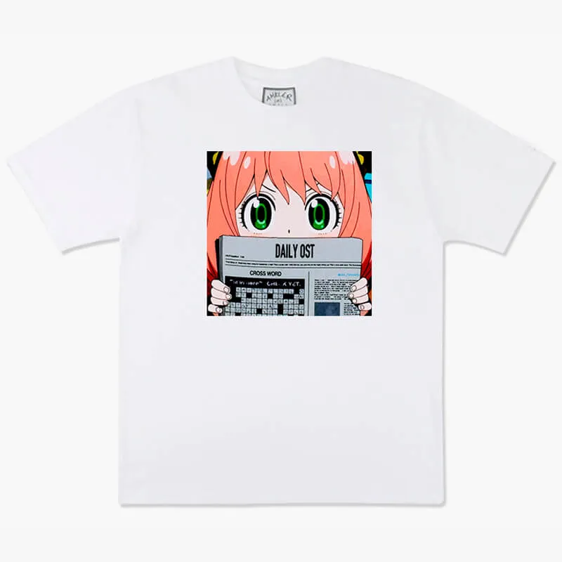 Anime Aesthetic Anya Forger With Newspaper T-Shirt