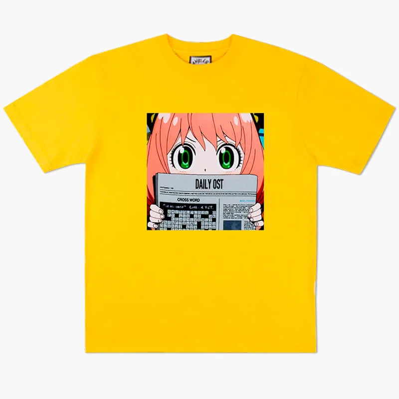 Anime Aesthetic Anya Forger With Newspaper T-Shirt