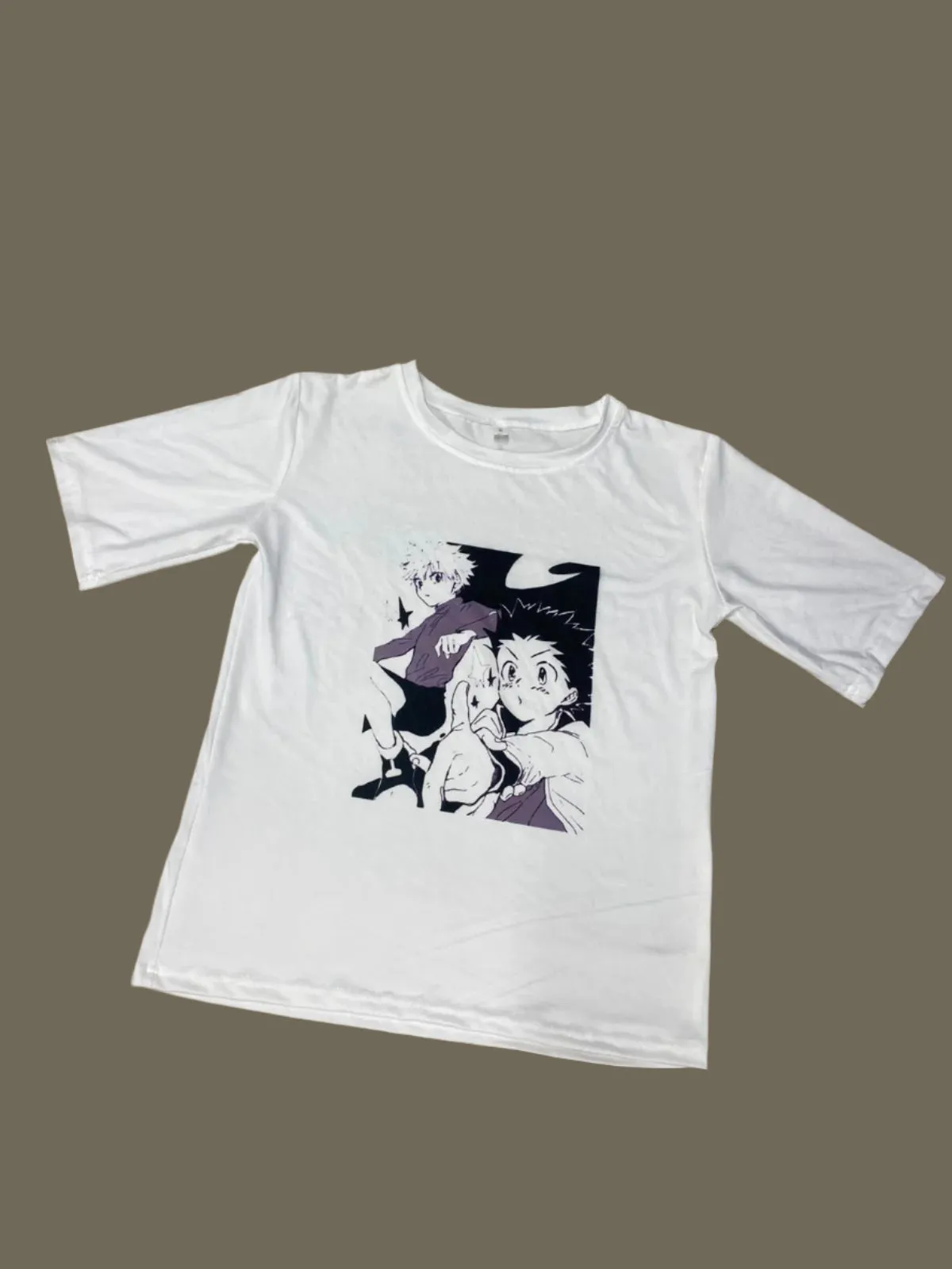 Anime Tshirt Men summer new White Casual short sleeve T Shirt Unisex streetwear   T90463