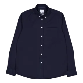 Anton Light Twill Shirt Dark Navy