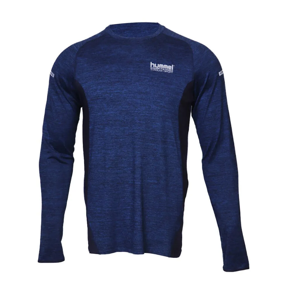 Arann Men Polyester Blue T-Shirt