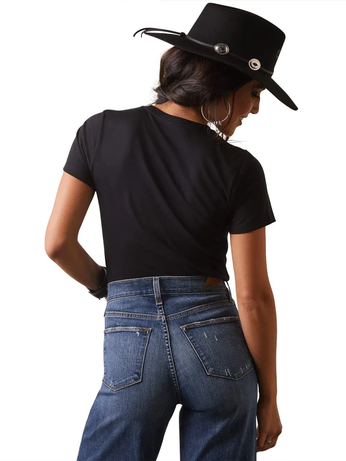 Ariat 10044614 Womens Vintage Rodeo T-Shirt Black