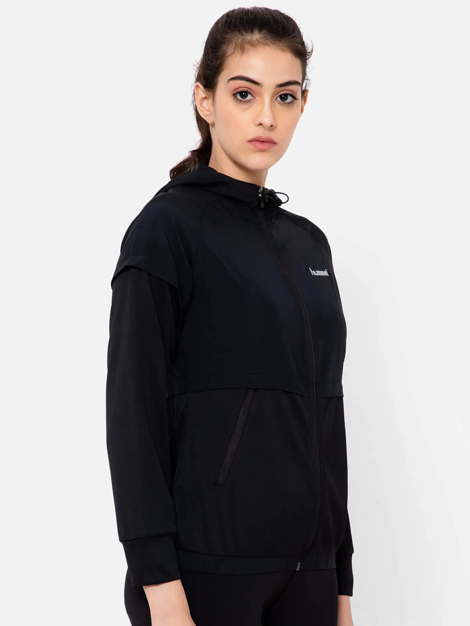 Womens Black Polyester Jacket by Asnee – Stylish and Versatile Outerwear