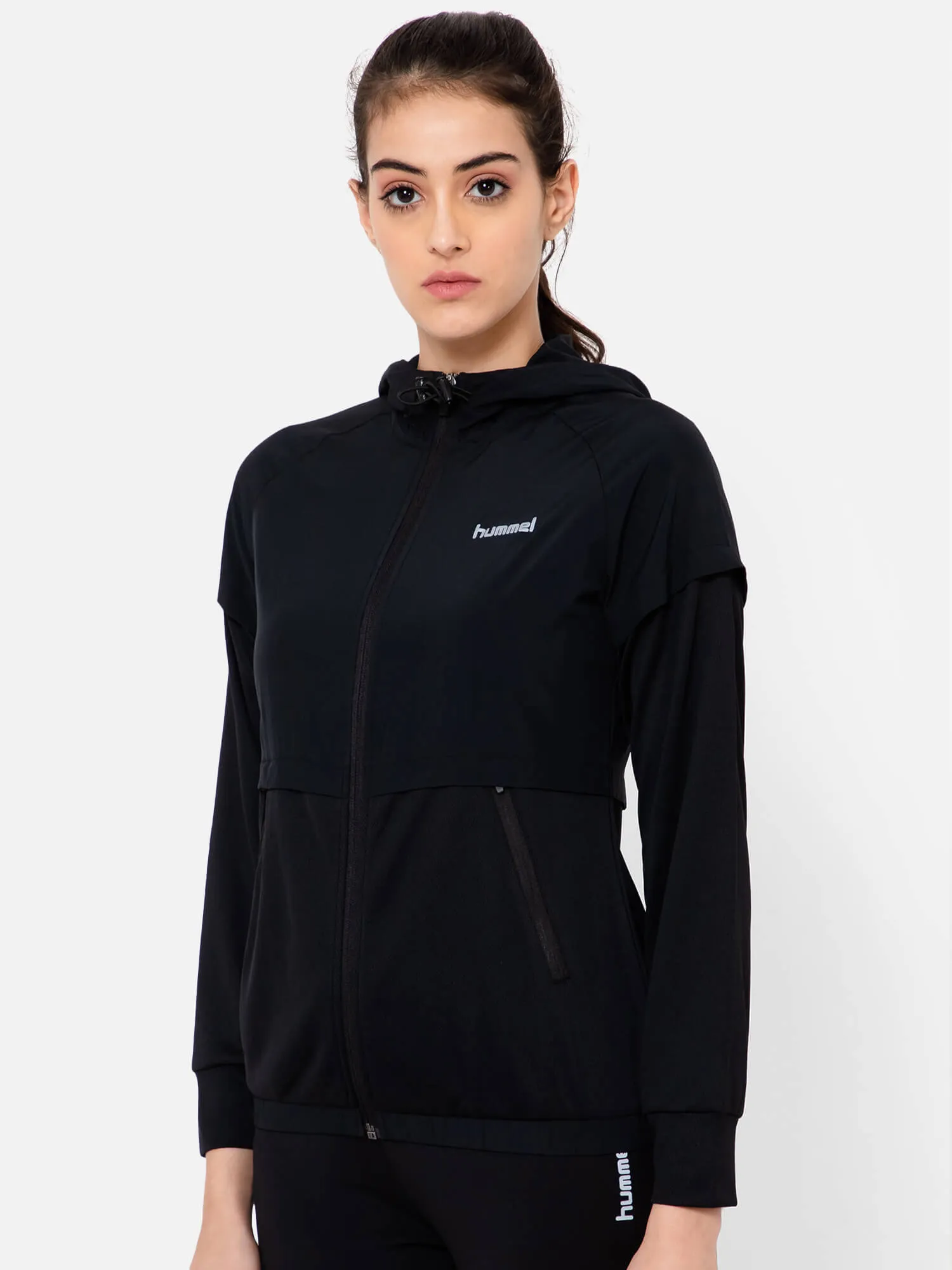 Womens Black Polyester Jacket by Asnee – Stylish and Versatile Outerwear