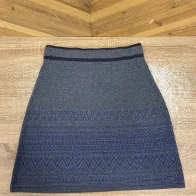 aventura - Women's Wool Skirt - MSRP $79: Grey/Blue-women-MD
