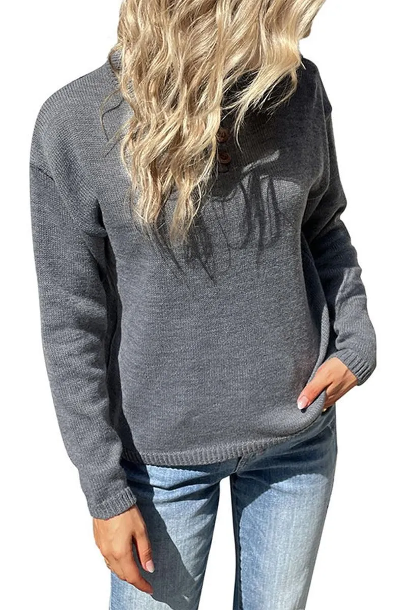 BASIC CASUAL DAILY LONG SLEEVE TOP