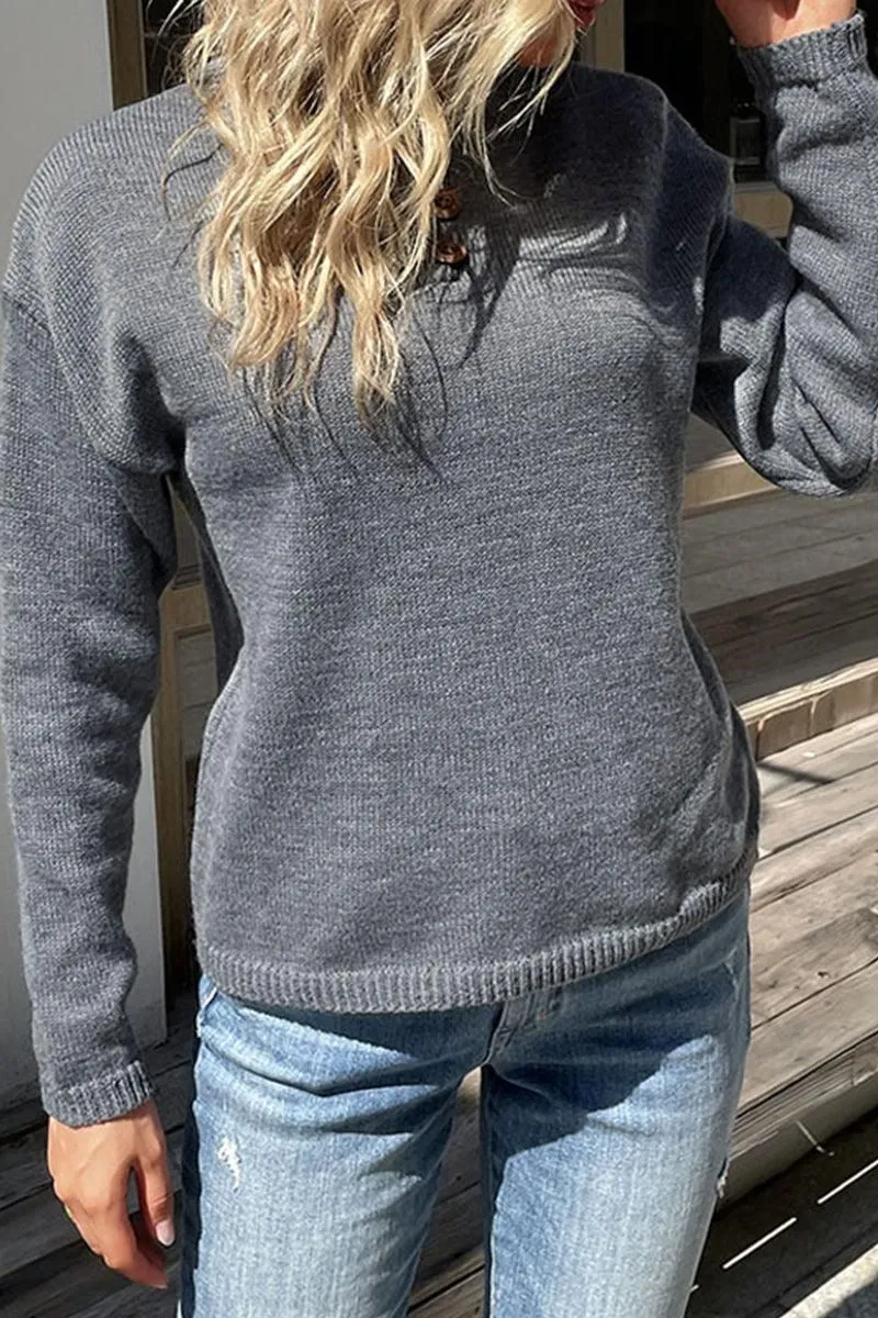 BASIC CASUAL DAILY LONG SLEEVE TOP