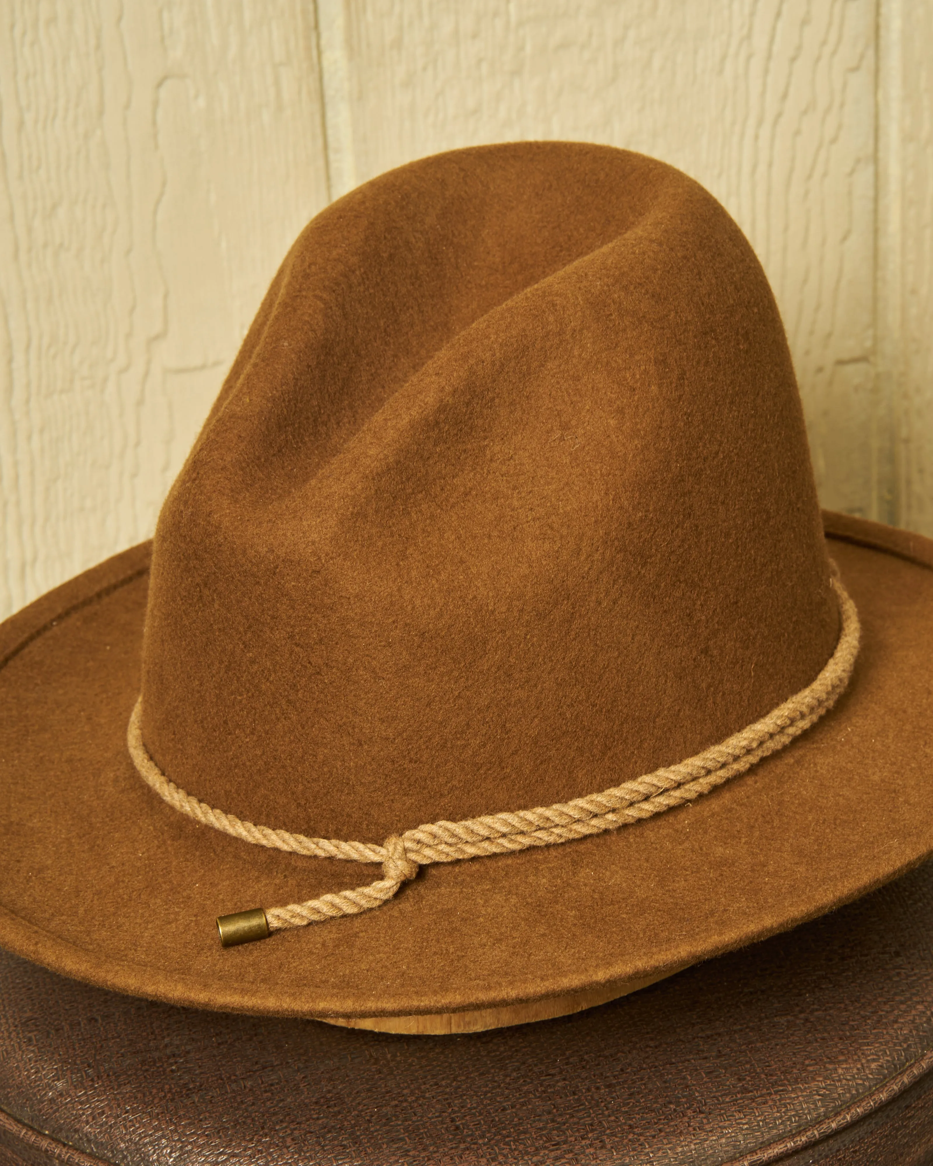 Pecan Bluffton Wool Felt Hat with Optimal Design