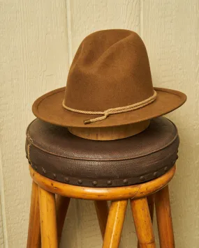 Pecan Bluffton Wool Felt Hat with Optimal Design