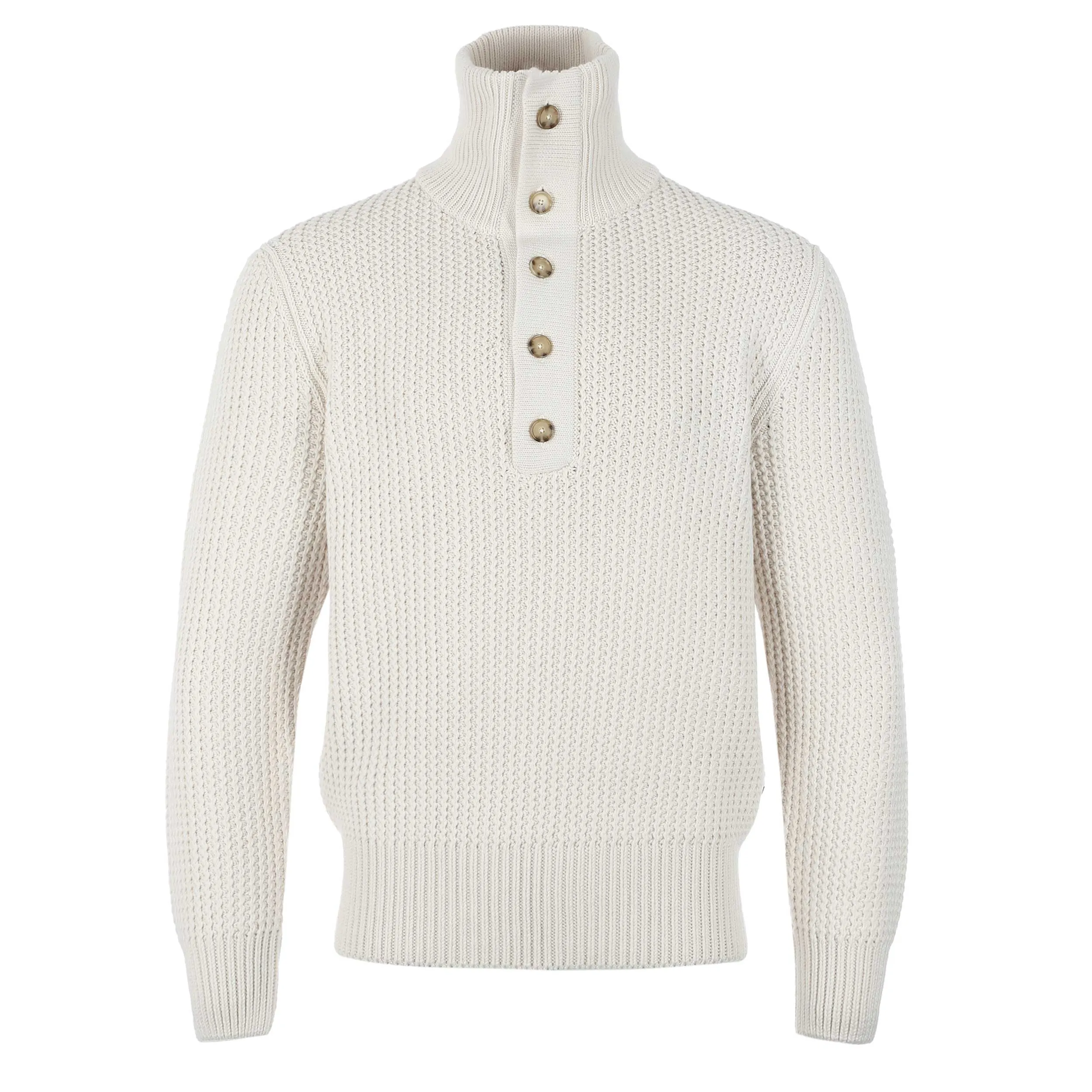 BOSS C Emaximo Knitwear in Open White