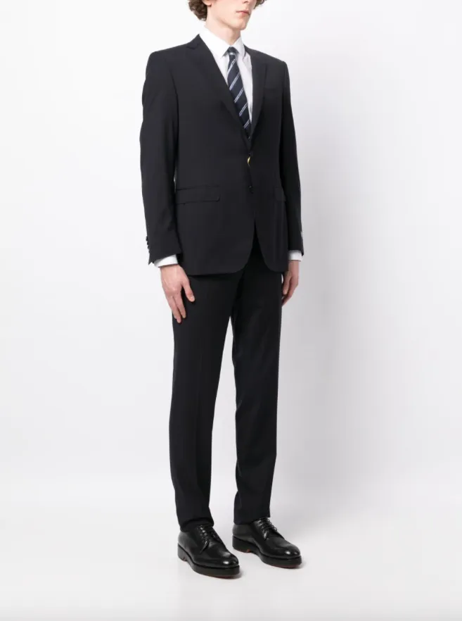 Canali single-breasted wool suit