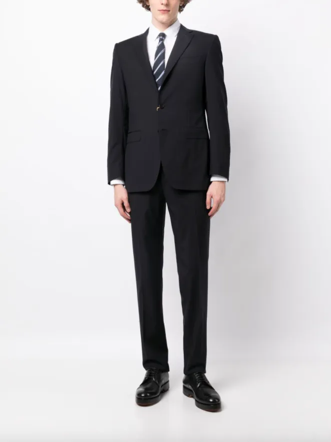 Canali single-breasted wool suit