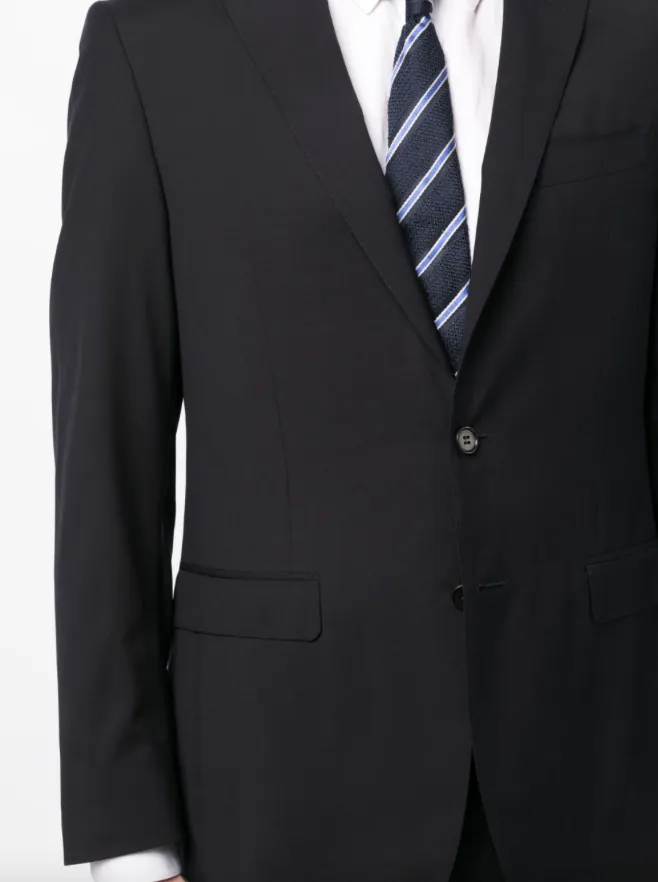 Canali single-breasted wool suit