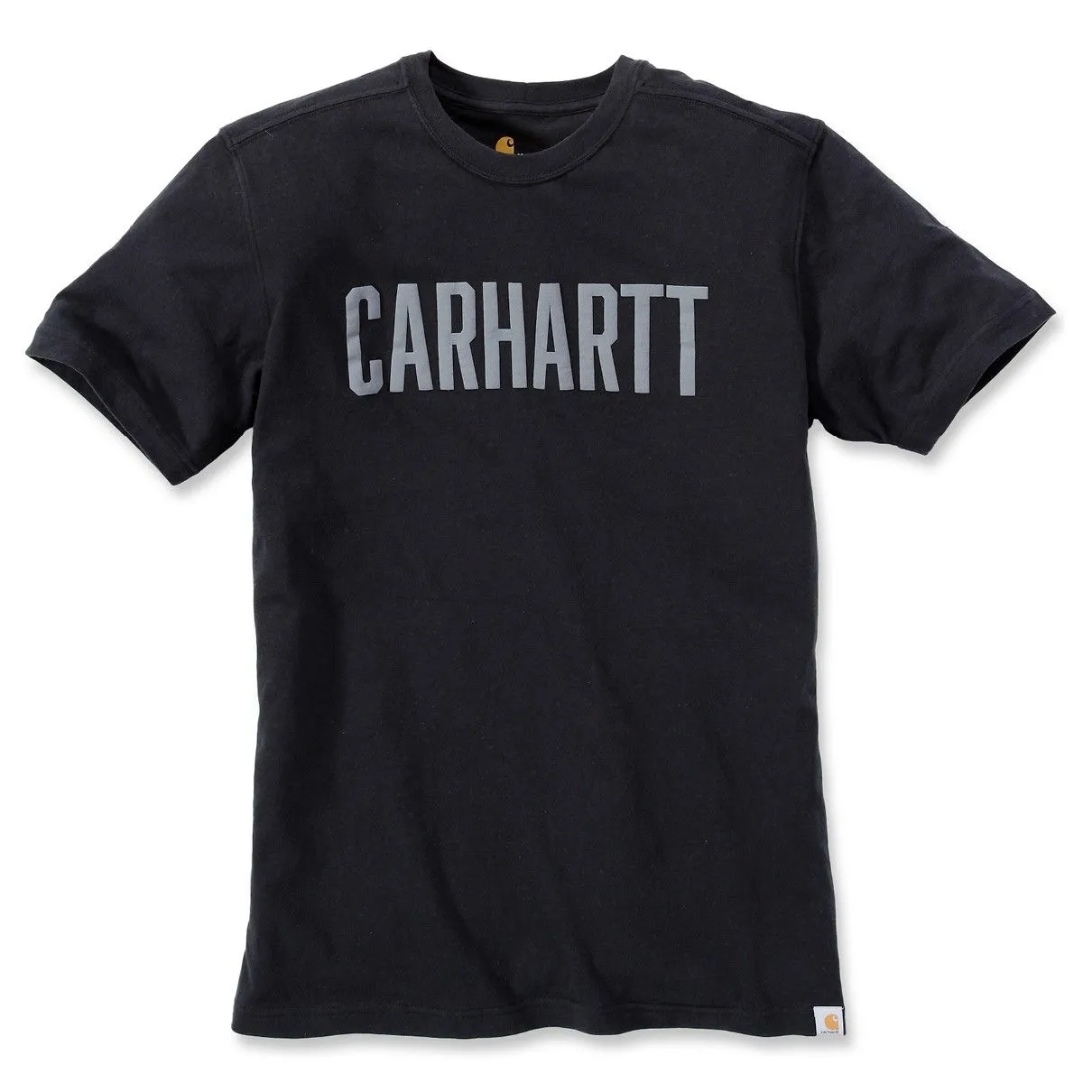 Carhartt&#x20;103203&#x20;Maddock&#x20;Graphic&#x20;Block&#x20;Logo&#x20;s&#x2F;s&#x20;T-Shirt&#x20;-&#x20;Indigo&#x20;Heather