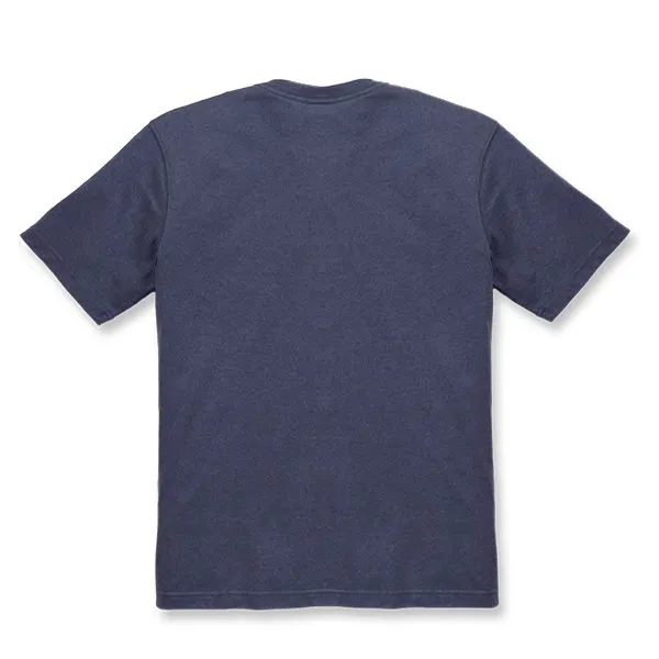 Carhartt&#x20;103203&#x20;Maddock&#x20;Graphic&#x20;Block&#x20;Logo&#x20;s&#x2F;s&#x20;T-Shirt&#x20;-&#x20;Indigo&#x20;Heather