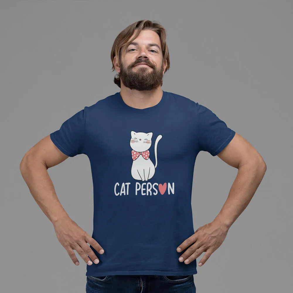 Cat Person Half Sleeve T-Shirt