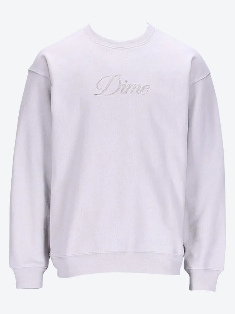 Cursive logo crewneck