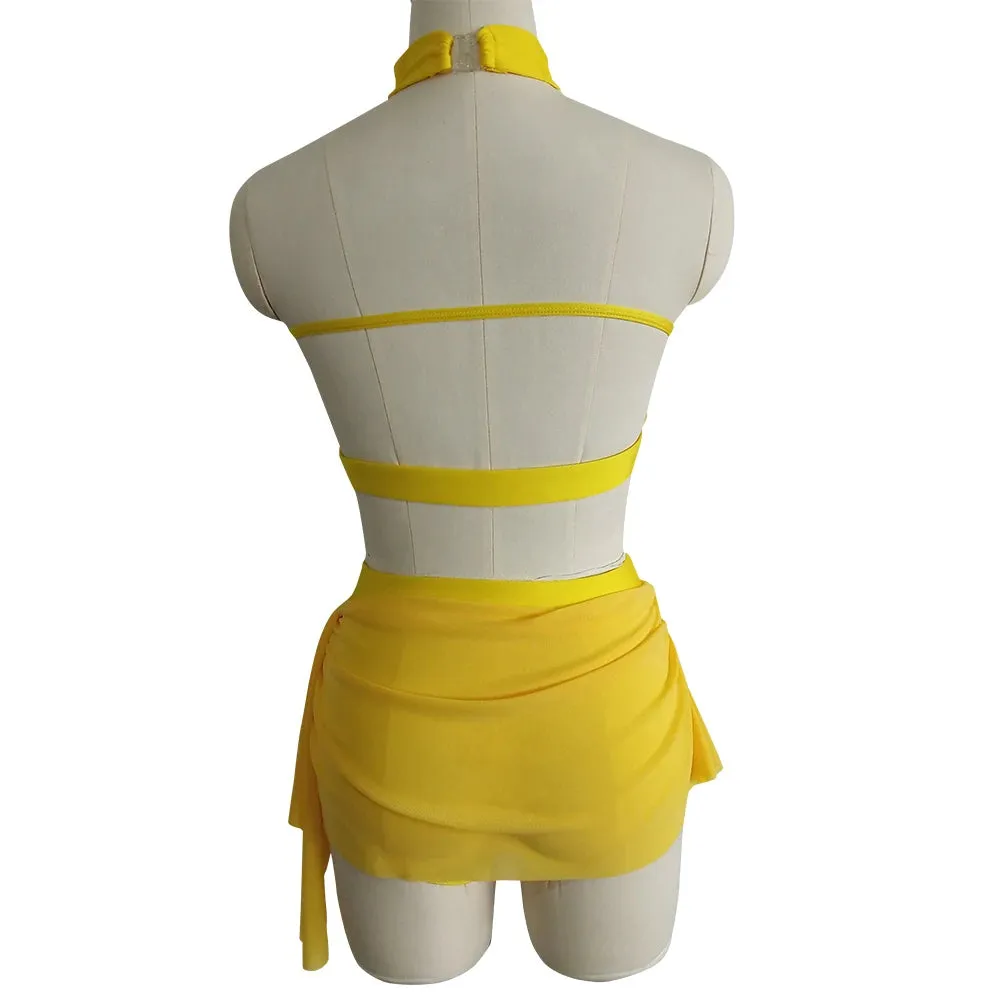 #D005-2 Nylon/Lycra Mesh Lyrical Costume-Dance School Troupe or Solo Performance