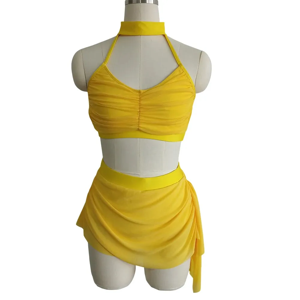 #D005-2 Nylon/Lycra Mesh Lyrical Costume-Dance School Troupe or Solo Performance