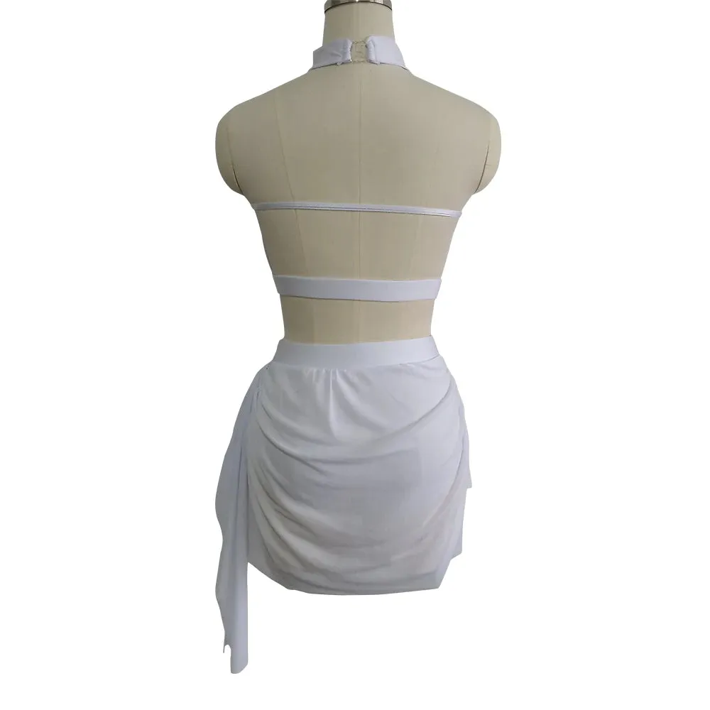 #D005-2 Nylon/Lycra Mesh Lyrical Costume-Dance School Troupe or Solo Performance