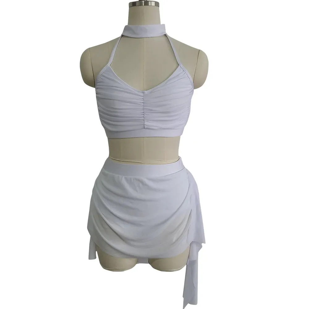 #D005-2 Nylon/Lycra Mesh Lyrical Costume-Dance School Troupe or Solo Performance