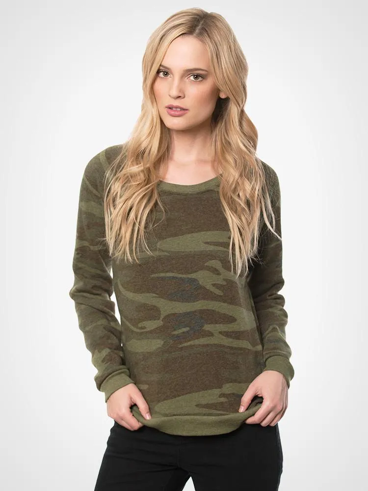 Dash Camo Print Sweatshirt