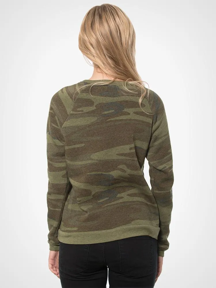 Dash Camo Print Sweatshirt