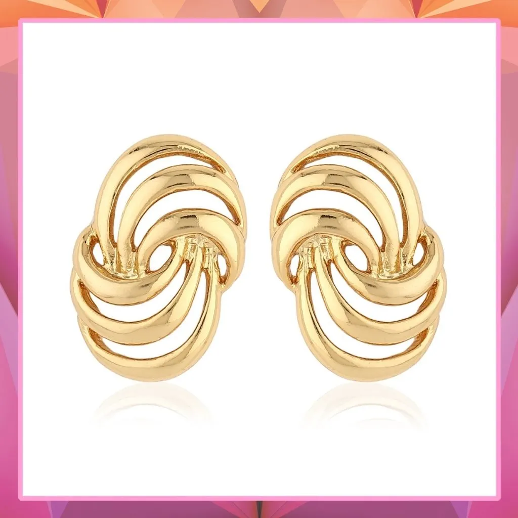 Designer Gold Tone Earrings