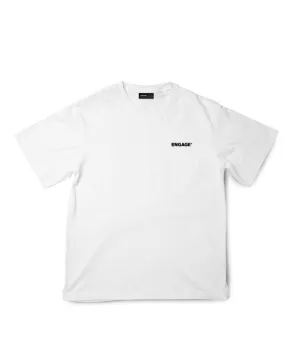 Engage Classic Logo Oversized White T-Shirt for Ultimate Comfort and Style