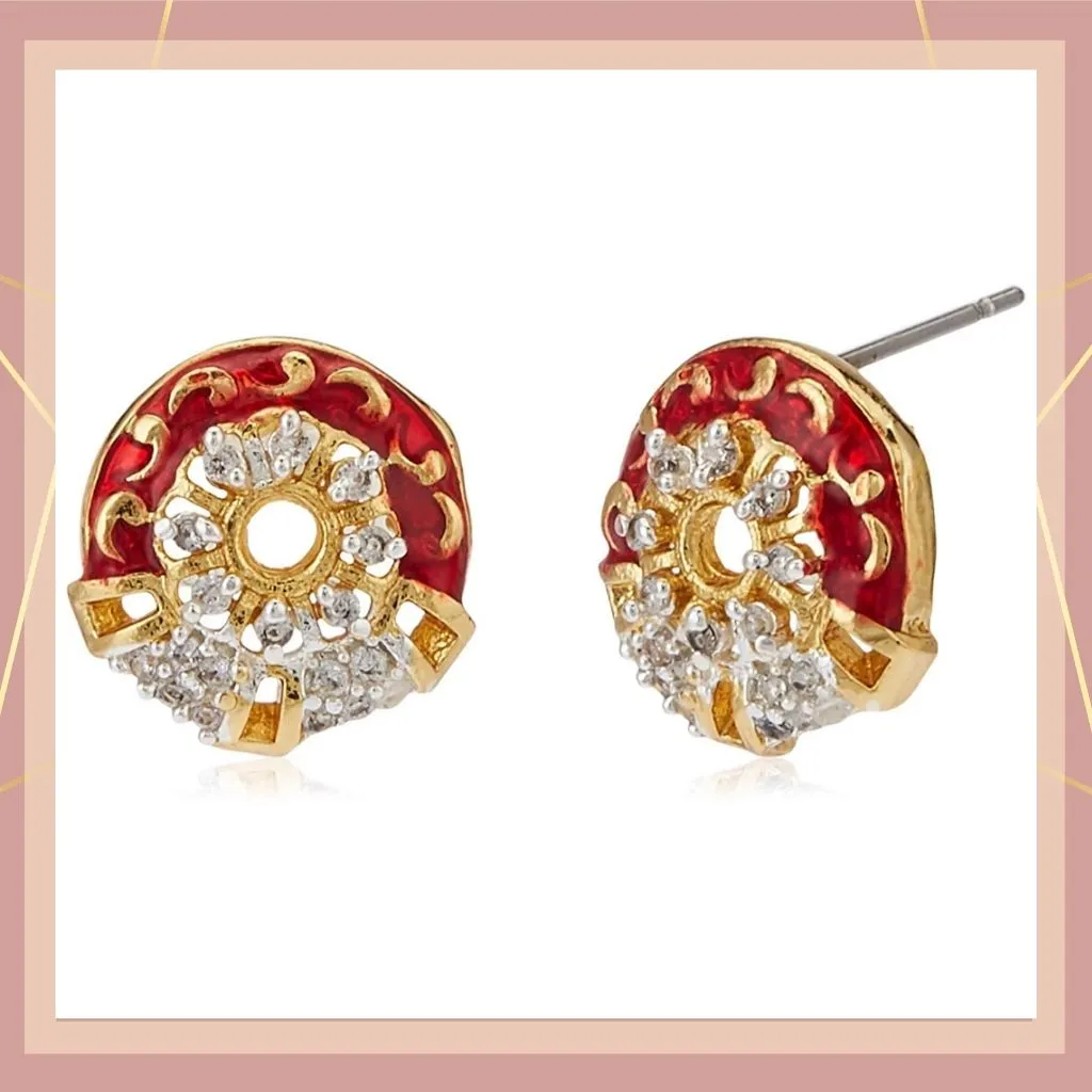 Estele 24 Kt Gold Plated Trendy and Fancy Fashion Jewellery Design Necklace Set for Women
