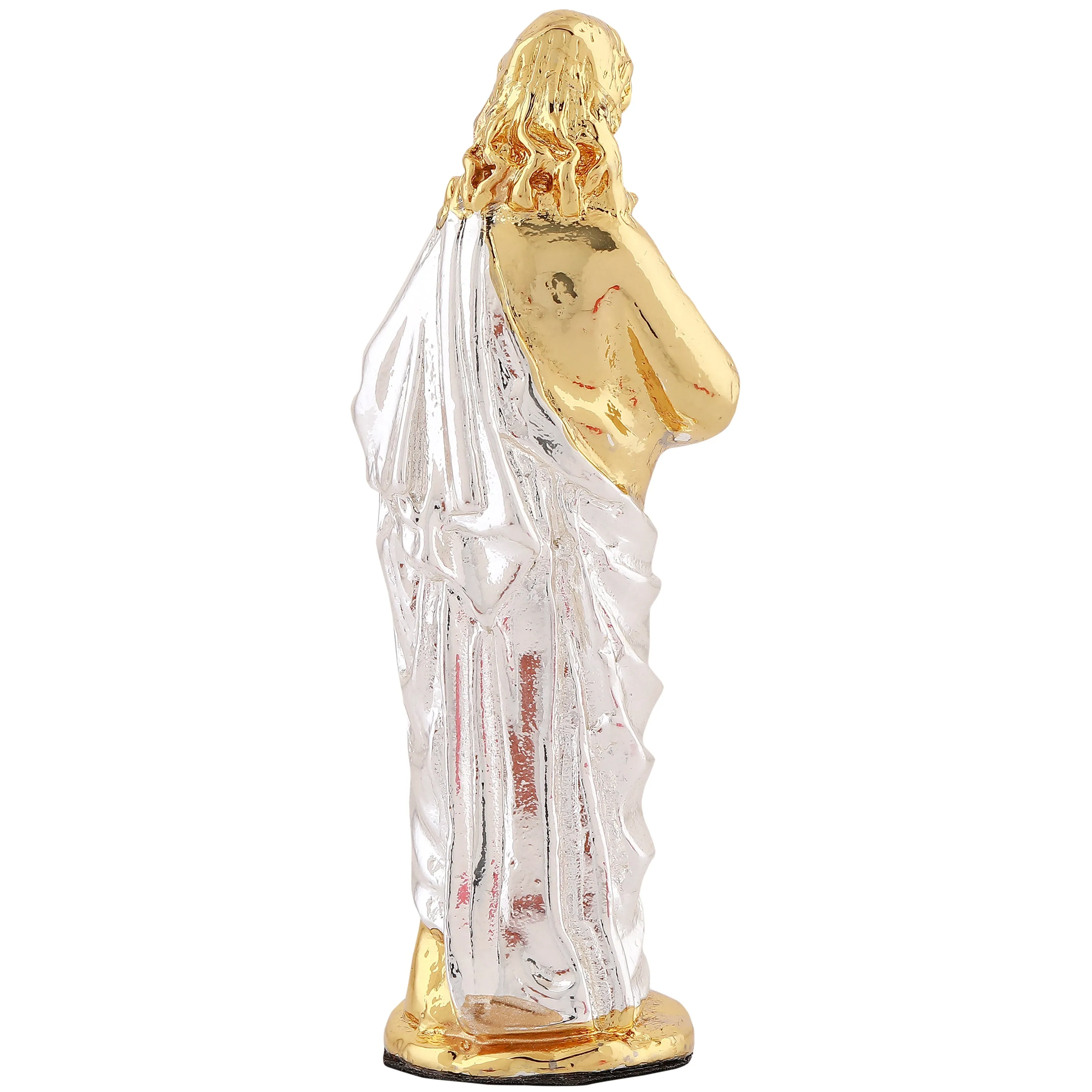 Estele Gold & Rhodium Plated Almighty Jesus Christ Idol showpiece for Gifting/Home Decoration.