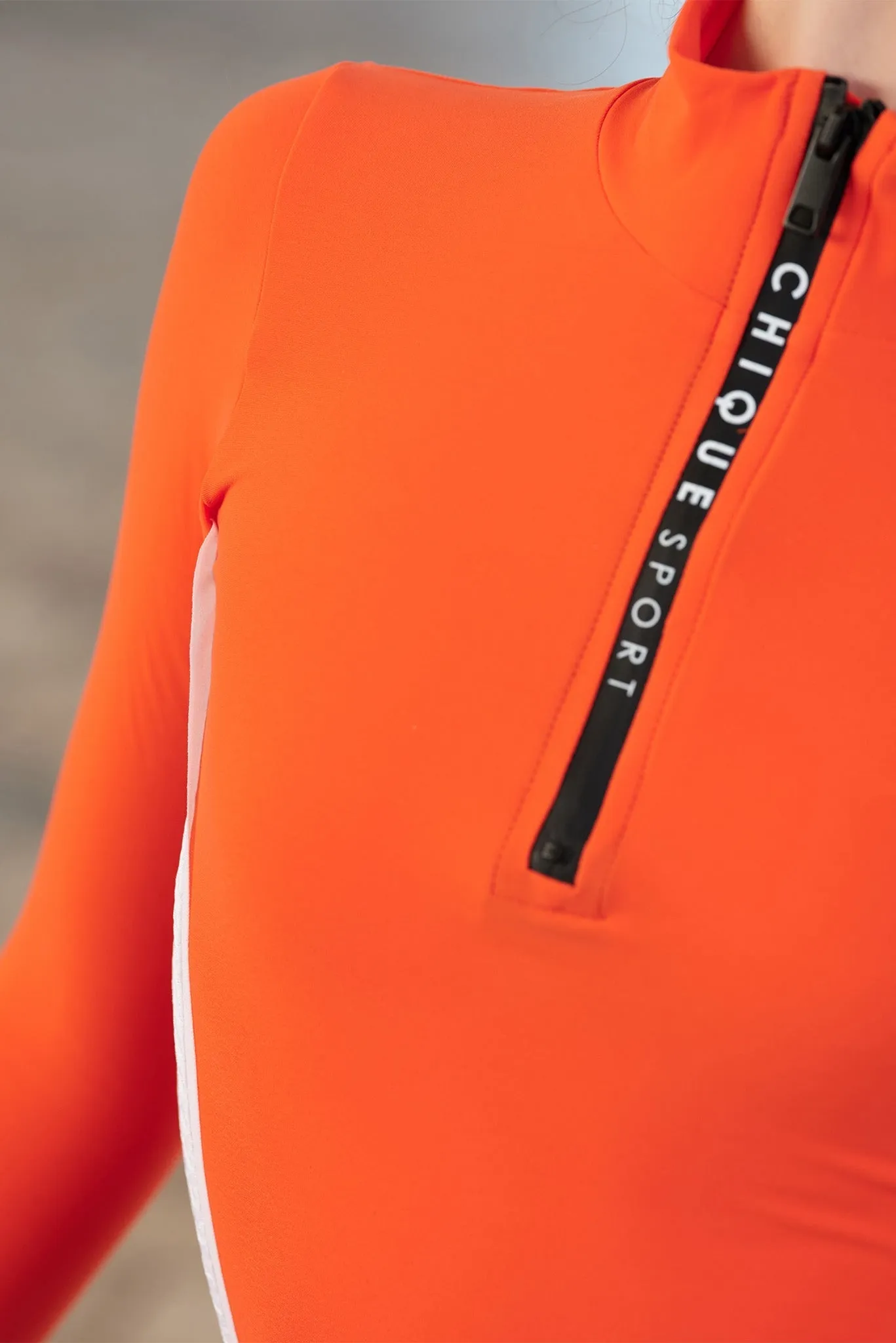 Fearless Half-Zip Top in Orange