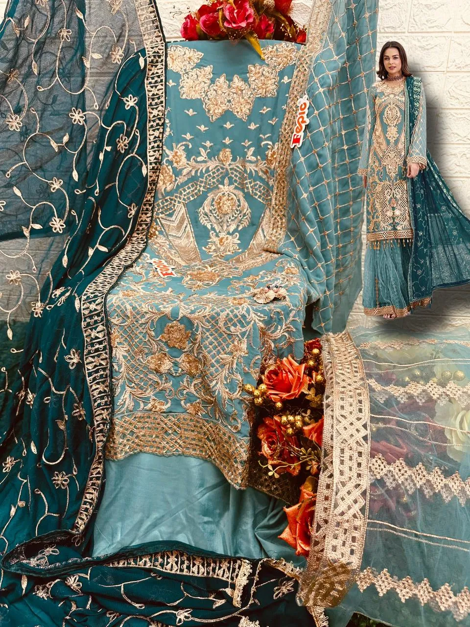 FEPIC ROSEMEEN D.NO C -1552 DESIGNER SUIT
