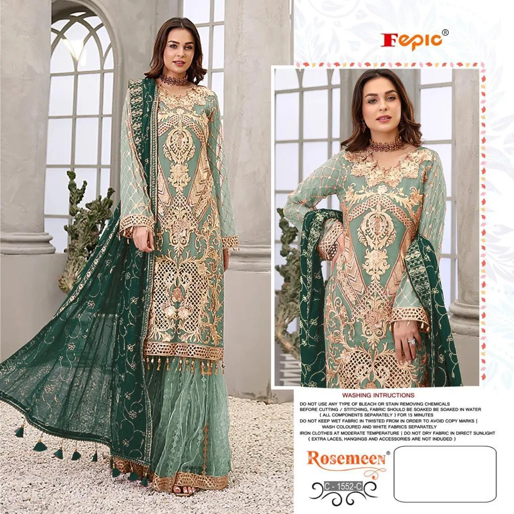 FEPIC ROSEMEEN D.NO C -1552 DESIGNER SUIT