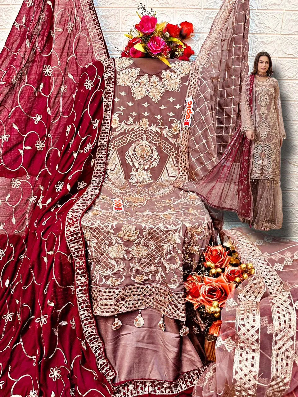 FEPIC ROSEMEEN D.NO C -1552 DESIGNER SUIT