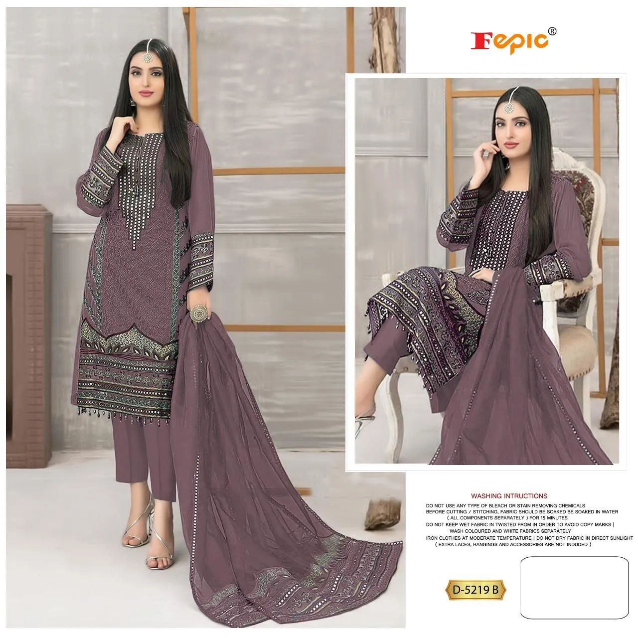 FEPIC ROSEMEEN D.NO -D 5219 DESIGNER SUIT