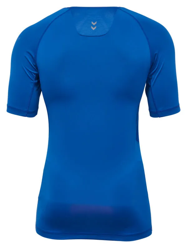 First Perf Men Polyester Blue T-Shirt