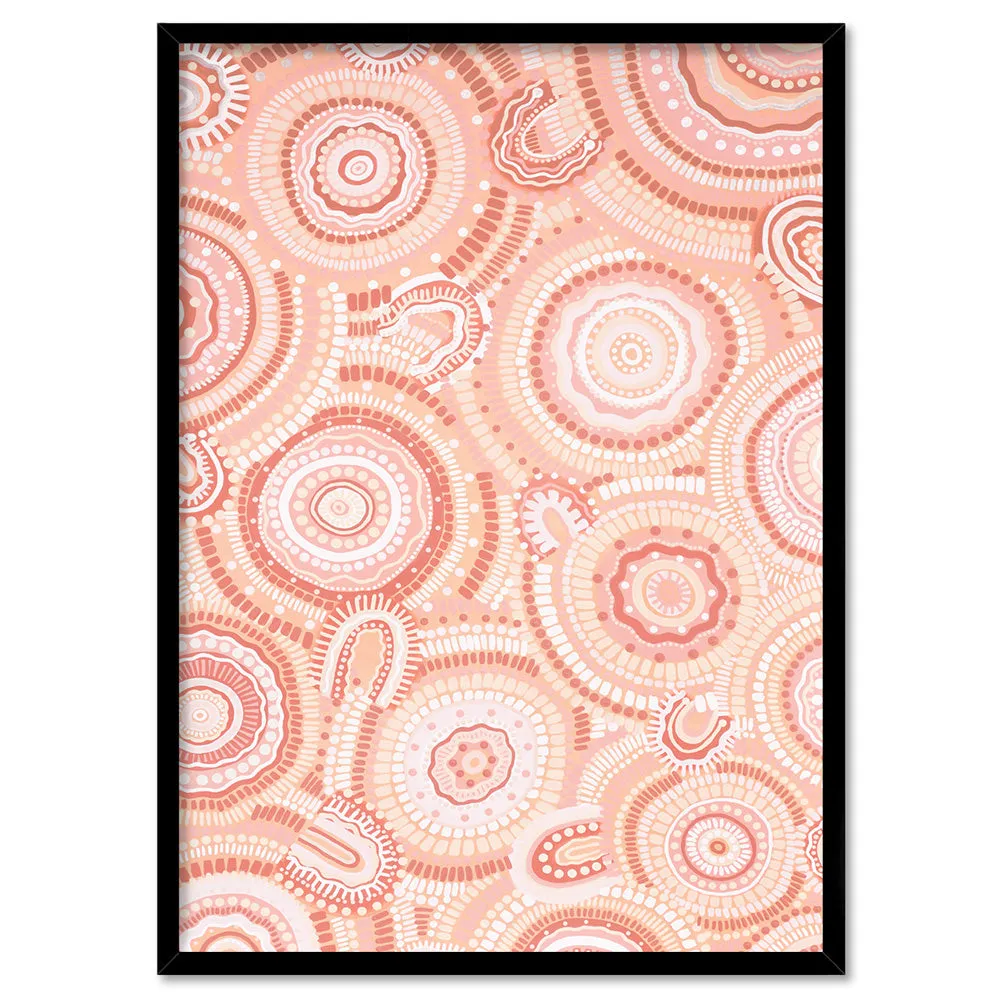 Gathering Bora Rings Pastel I - Art Print by Leah Cummins