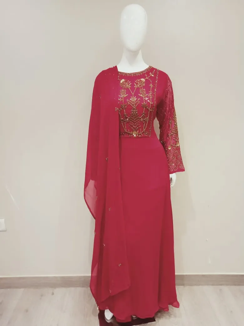 Georgette Hand Embroidery Suit Set