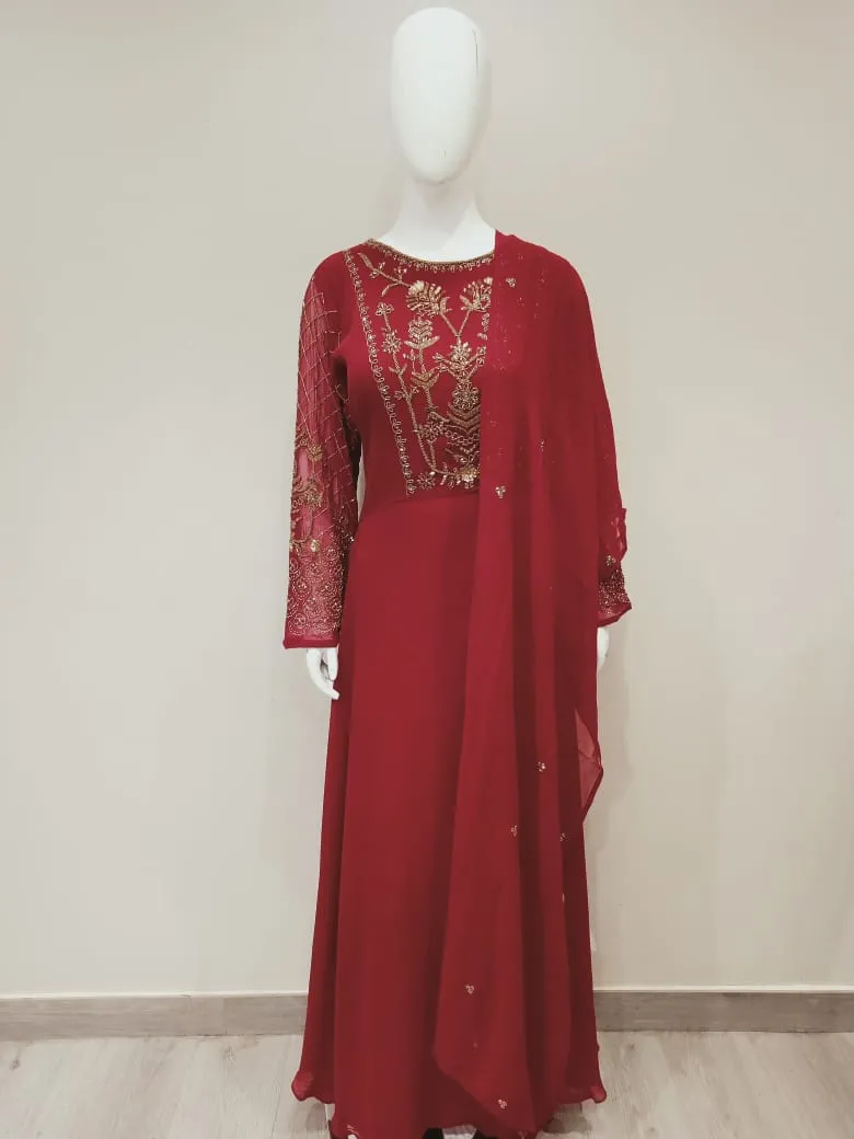Georgette Hand Embroidery Suit Set