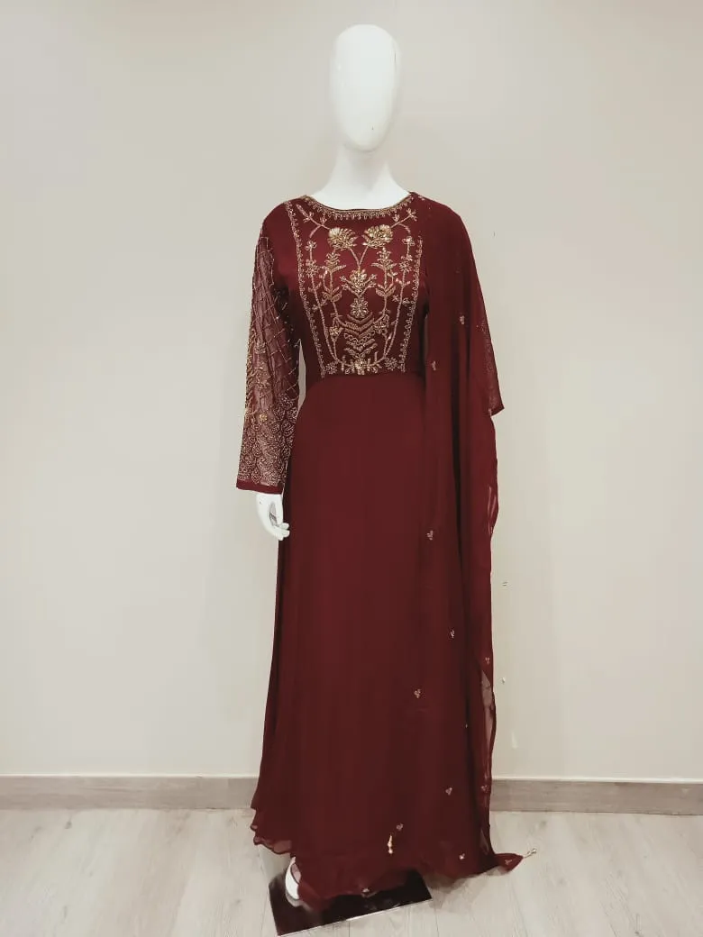 Georgette Hand Embroidery Suit Set