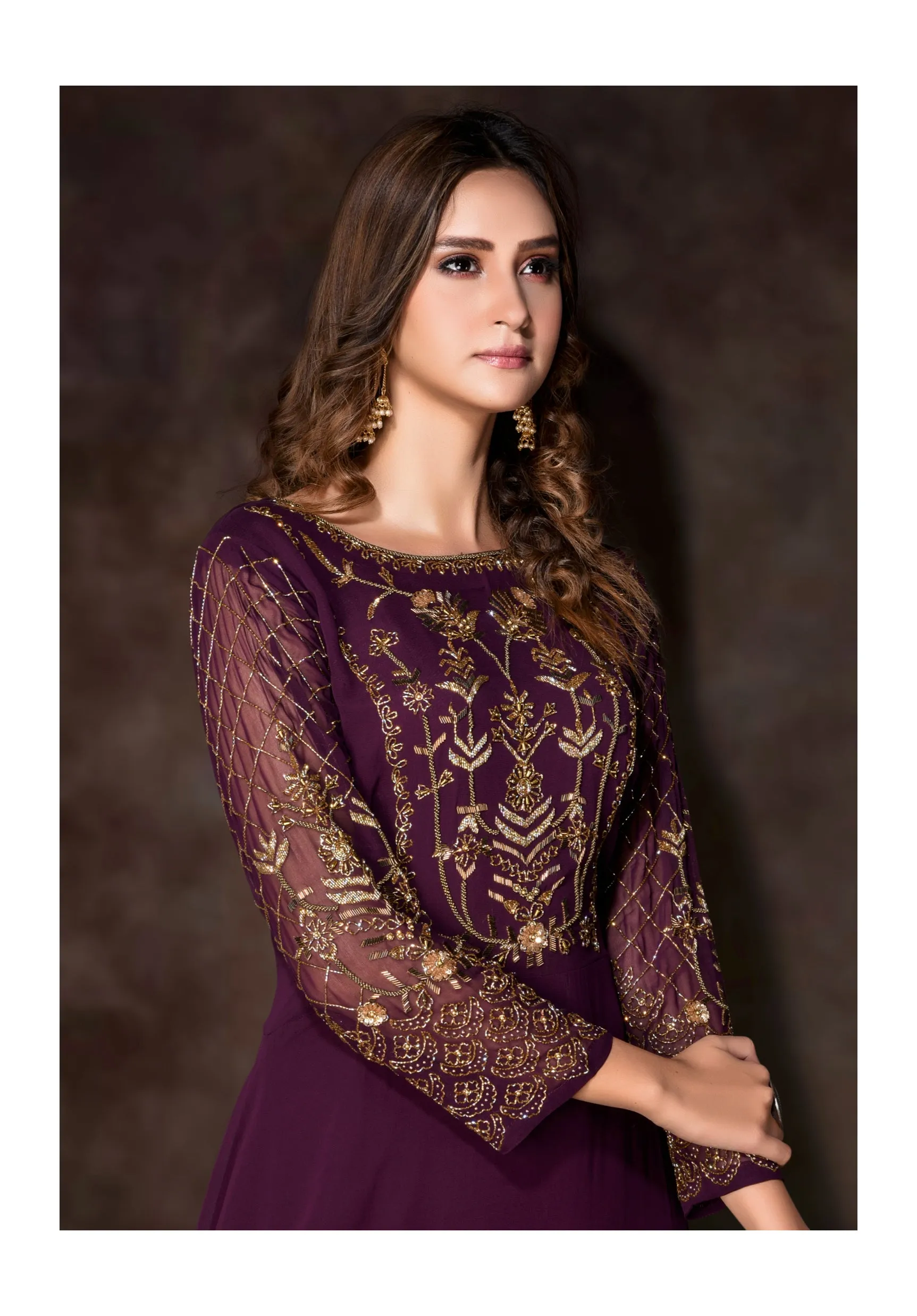 Georgette Hand Embroidery Suit Set